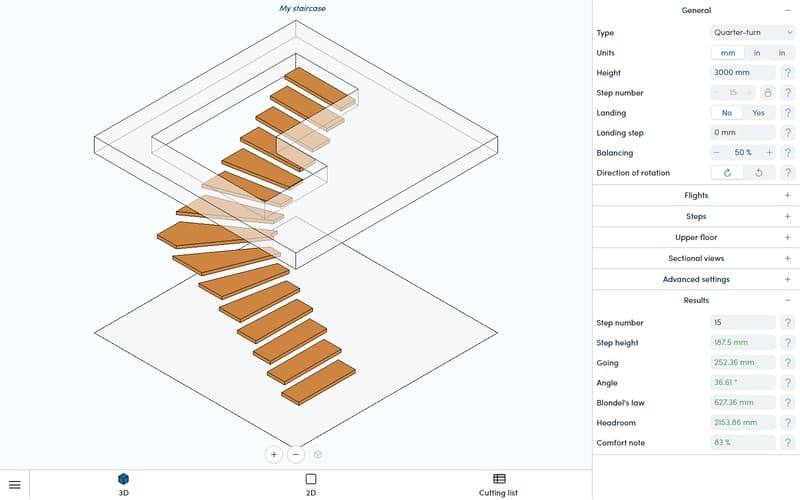 3D Stair Calculator Project Walk Through